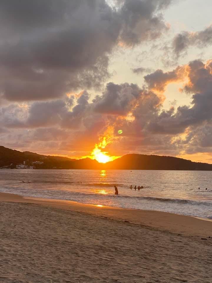 Sunset over the Pacific on the Nayarit coast